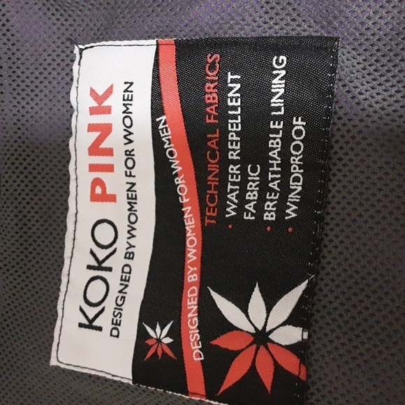 Koko pink women Windbreaker rain coat jacket M wather repellent hooded Hiking - Picture 8 of 9